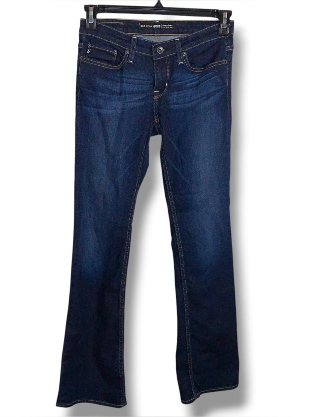 26R Big Star Dark Blue Denim Jeans Remy Low  Rise Bootcut Stretch Western